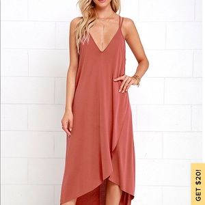 High to low maxi dress